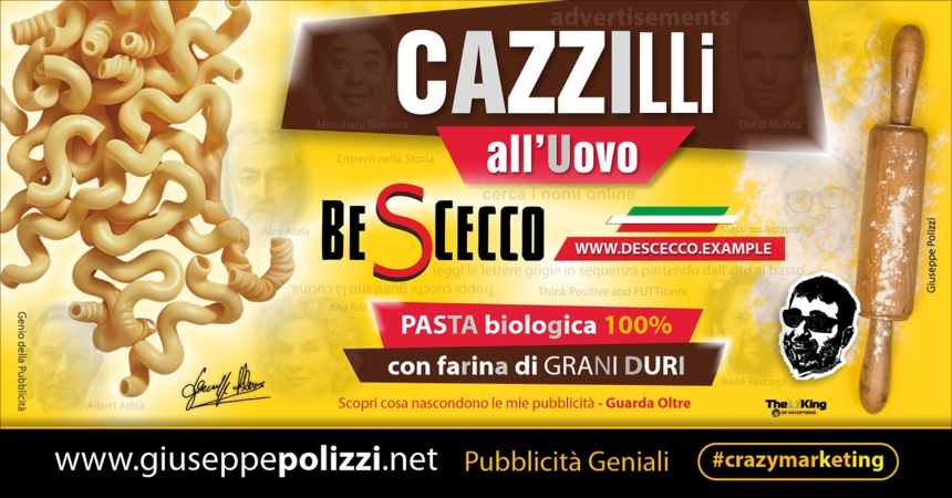 giuseppe polizzi  genio pubblicità Cazzilli all'uovo crazy Marketing genius  2024
