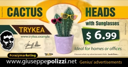 Giuseppe Polizzi Crazymarketing Cactus Heads advertisements eng