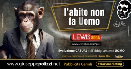 giuseppe polizzi genio pubblicità l'abito non fa uomo crazy Marketing genius  2023