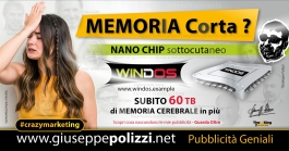 giuseppe polizzi  genio pubblicità memoria corta  crazy Marketing genius  2023