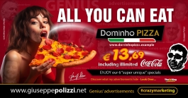 giuseppe polizzi  genio pubblicità all you can eat crazy Marketing genius  2024 eng