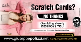 giuseppe polizzi pubblicità scratch card Crazy Marketing  2022